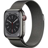 GPS + Cellular 41 mm Edelstahlgehäuse graphit, Milanaise Armband graphit