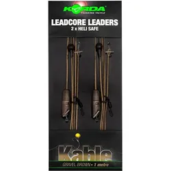 Korda Leadcore leader Heli Safe Gravel 1m, 2 Stk.