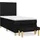 vidaXL Boxspringbett 100 x 200 cm Schwarz