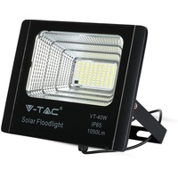 V-TAC LED-Scheinwerfer 40 W mit Solarpanel und Fernbedienung 6000 K