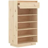 vidaXL Schuhregal 60 x 105 x 34 cm Massivholz Kiefer braun