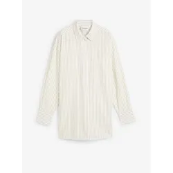 bonprix Gestreifte Hemd-Bluse, grün, 50, mit Baumwolle