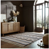 FLAIR RUGS Teppich »Medina«, rechteckig, Boho-Look, aus Naturfasern wie Wolle & Jute 60971110-0 natur-grau 12 mm,