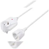 Sygonix SY-6248190 Strom Verlängerungskabel 16 A Weiß 1.50 m H05VV-F 3G 1,5 mm2