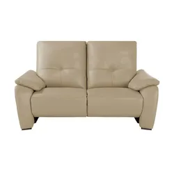 Wohnwert Ledersofa  Halina ¦ beige ¦ Maße (cm): B: 169 H: 98 T: 98