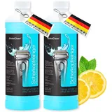 GlobaClean Scherkopfreiniger Nachfüllflüssigkeit - Kompatibel für Braun Clean & Renew Reinigungskartuschen - Braun Reinigungskartuschen Series 9 - Scherkopfreiniger für Braun Reinigungskartusche 2x 1L