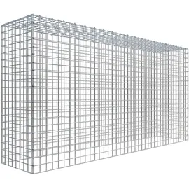 Gabiona C-Ring-Gabione-Anbaukorb Typ 3 100 x 200 x 40 cm Maschenw 5 x 5 cm