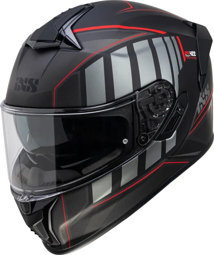 iXS Integralhelm iXS422 FG 2.16 SV schwarz matt-rot - 2XL