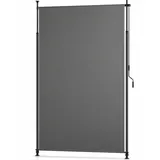 Sol Royal Markise Klemmmarkise Senkrechtmarkise außen KM5, 150x310cm, Anthrazit Markise ohne Bohren Windschutz Garten Handkurbel Wasserdicht grau 1500 cm x 3100 cm x 1 cm