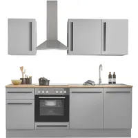 BASIC by Balculina Winkelküche L-Form 220 cm grau