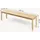 [en.casa] Sitzbank Trerunulu Beige 140 x 35 x 45 cm