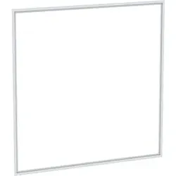 Geberit One Abdeckrahmen 505845001 120 cm, weiß/Aluminium pulverbeschichtet, Unterputz-Montage