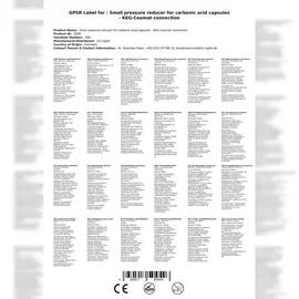 ich-zapfe Keg - Ceomat - Kleindruckminderer für Kohlensäurekapseln, keg ceomat:5/8 anschluss