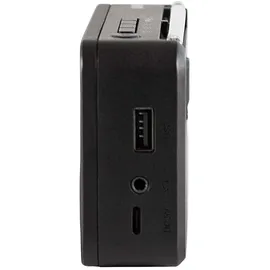Imperial DABMAN 17 – Tragbares DAB+ & UKW-Radio (portables Digitalradio, Musikwiedergabe via Bluetooth und USB, austauschbarer Akku) – Schwarz