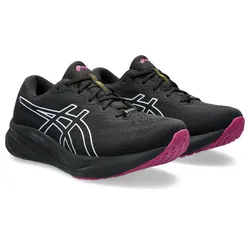 Laufschuh ASICS "GEL-PULSE 15 GORE-TEX", Gr. 39,5, schwarz (schwarz, schwarzberry), Textil, sportlich, Schuhe, wasserdicht