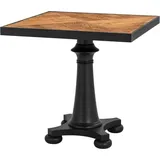 Casa Padrino Luxus Esstisch 80 x 80 x H. 76,5 cm - Luxus Qualität - Schwarz