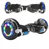 RCB Hoverboard 6,5 Zoll Skateboard für Kinder und Jugendliche mit Bluetooth und LED-Licht, leistungsstarker Motor, Geschenk für Kinder