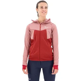 Salewa Puez Hybrid Polarlite Kapuzenfleece - Syrah Melange - XS