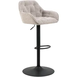 Actona Barhocker Brooke 52 x 109 x 52 cm Beige/Schwarz
