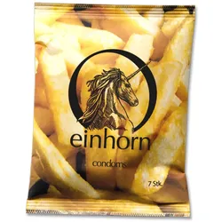 «Food Porn» - 7 vegane Kondome aus Naturkautschuk, Chipstüte (7 Kondome) 7 St