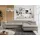 MKS Meble Ecksofa Sofa Beige, Wohnlandschaft L-Form mit Schlaffunktion und Bettkasten, Schlafsofa mit Bettkasten, Sofa mit Einstellbare Kopfstützen, Peter L... - Beige