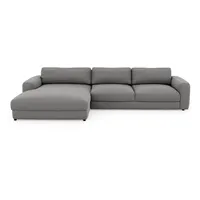 Places of Style Ecksofa »Bloomfield, L-Form«, wahlweise mit Bettfunktion und Bettkasten, grau