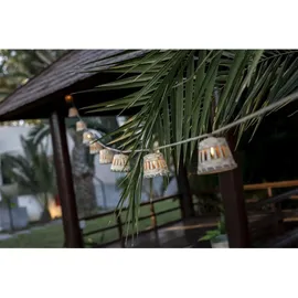 Newgarden Lichterkette Solar 8 m Jute braun