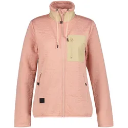Strickfleecejacke ICEPEAK "D STRICKFLEECEJACKE AMENIA", Damen, Gr. XL, pink, Obermaterial: 97% Polyester, 3% Elasthan, sportlich, Jacken