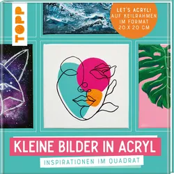 Kleine Bilder in Acryl Inspirationen im Quadrat. Auf Keilrahmen im Format 20 x 20 cm. Let's Acryl!
