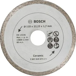 Bosch Diamanttrennscheibe für Fliesen - 2607019471