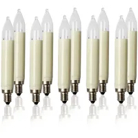 Hellum Mini-Lichterkette LED 10 Stück E10 23 V 3 W Weiß