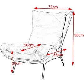KAWOLA Sessel ERIO Cocktailsessel Vintage-Leder braun