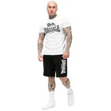 Lonsdale Herren T-Shirt & Shorts Set normale Passform MAIR, White/Black, XXL