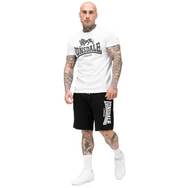 Lonsdale Herren T-Shirt & Shorts Set normale Passform MAIR, White/Black, XXL