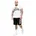 Herren T-Shirt Shorts Set normale Passform MAIR White/Black XXL