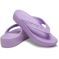 Crocs Damen Via Platform Flip Sandale, Orchidee, 41 EU