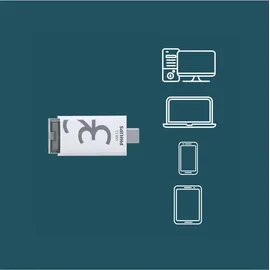 Philips USB 3.2 32GB Click Series Gen 1 USB-C