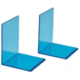 Maul Buchstütze Acryl Blau 2 St.