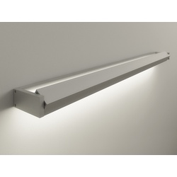 Gera-Leuchten LED-Wandleuchte GL 6 silber, Designer Thomas Ritt, 4x120x8 cm