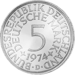 Deutsche 5 Mark Münzen vom Kaiserreich bis zur Bundesrepublik