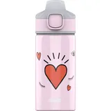 Sigg Miracle Girl Power Kinder Trinkflasche (0.4 L), Kinderflasche mit auslaufsicherem Deckel, einhändig bedienbare Wasserflasche aus Aluminium