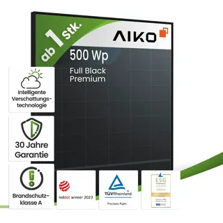 Aiko 500Wp A-MAH60Db Neostar 2S+ Glas-Glas Fullblack Gen.2