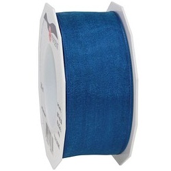 PRÄSENT Geschenkband Four Seasons seidenmatt royalblau 40,0 mm x 25,0 m