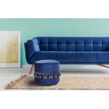 Kayoom Pouf Taj Mahal 225 Polyester 45 x 38 x 45 cm Blau