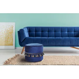Kayoom Pouf Taj Mahal 225 Polyester 45 x 38 x 45 cm Blau