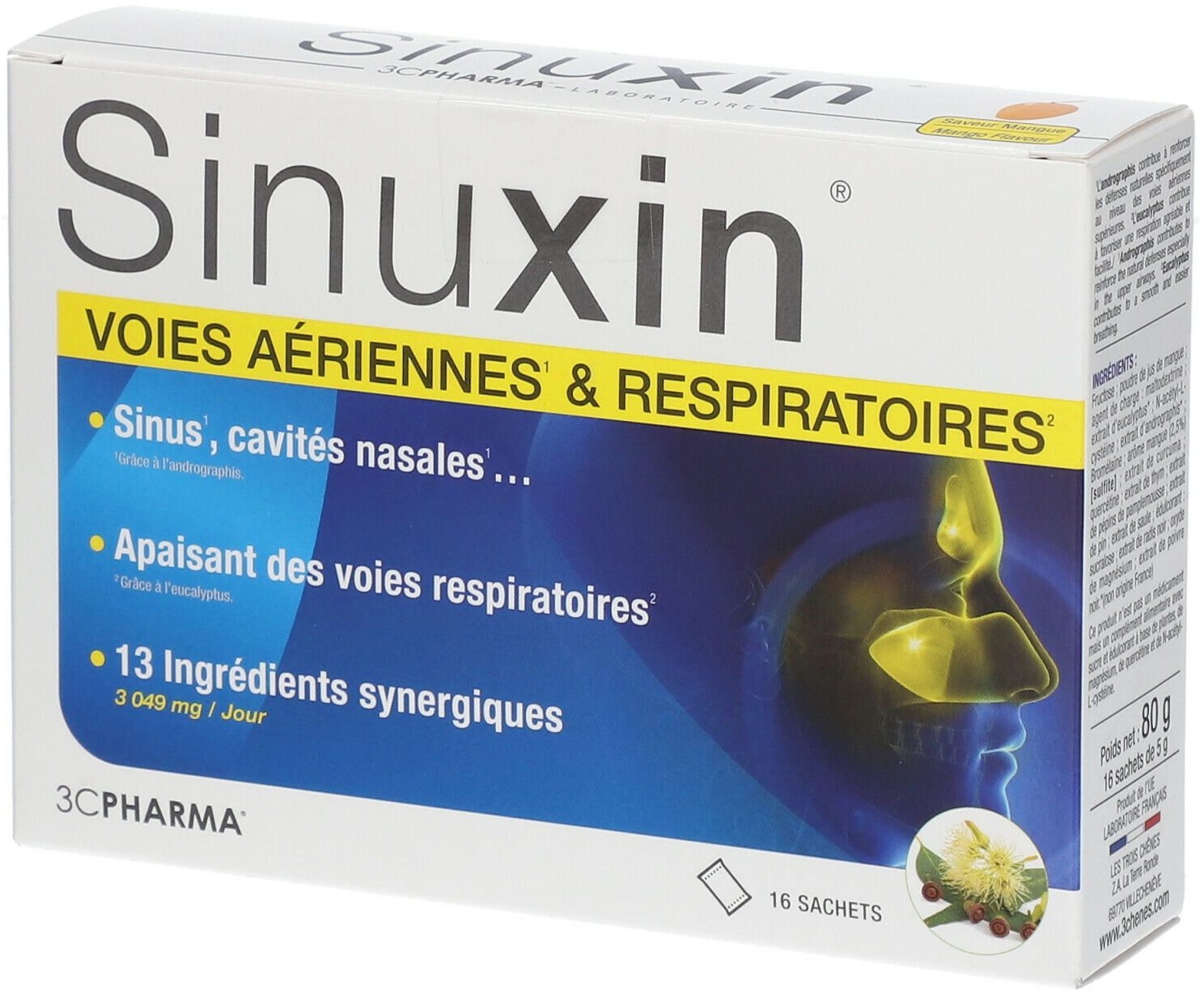 Sinuxin® Les 3 Chênes Pharma Voies aériennes & respiratoires 16 pc(s) sachet(s)