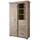 Massivmoebel24 Kleiderschrank Mango 100 x 175 x 45 cm Beige/Weiß