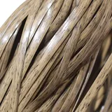 Kunststoff Polyrattan Meterware, Polyrattan Reparatur, Rattan Reparaturset für Rattanmöbel, Rattan Gartenmöbel Set, Korbsessel Rattan, Polyrattan Gartenmöbel Set, Gartenstühle Rattan 260m Q