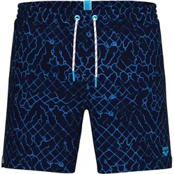 ARENA Herren Badeshorts MENS BEACH BOXER ALLOVER, NAVY MULTI, XL