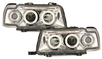 Kristall-Scheinwerfer für Audi 80 B4 (1991–1994) - Chrom